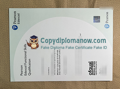 Pearson Edexcel Functional Skills Qualification Certificate