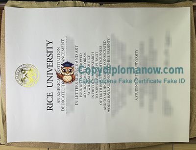 Rice University Diploma