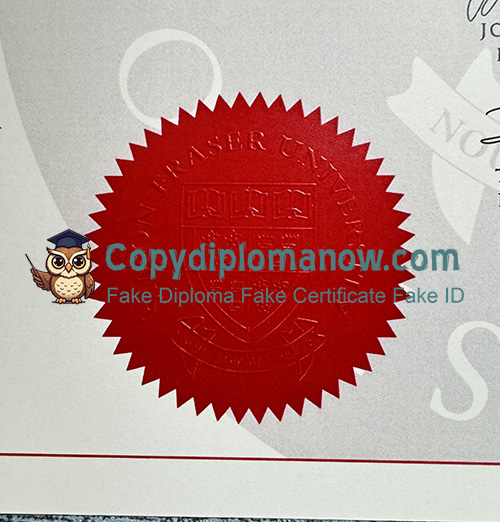 Simon Fraser University diploma seal