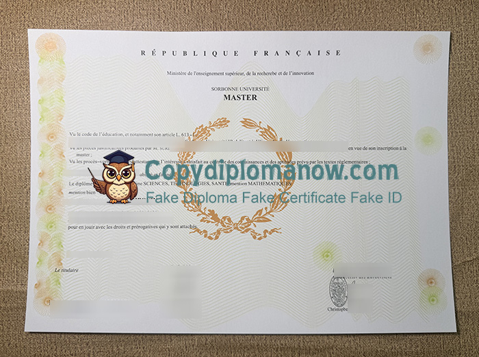 Sorbonne Université Diploma