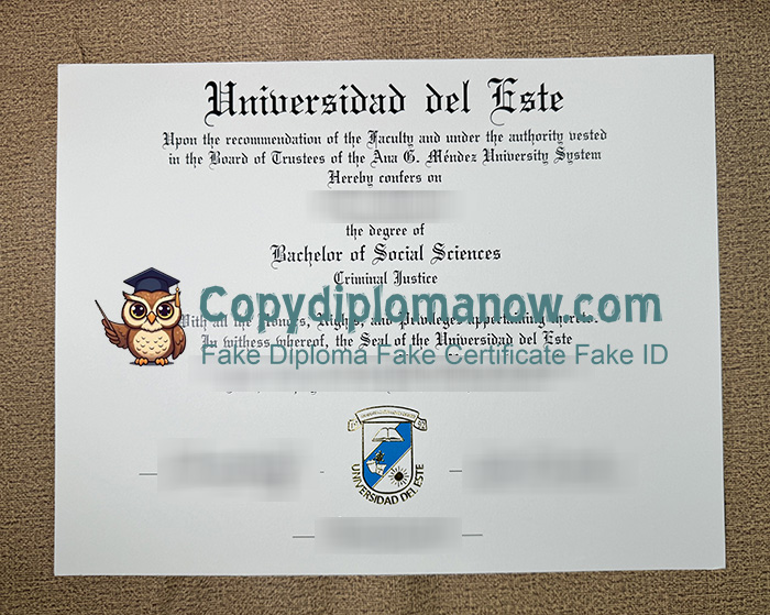 Universidad del Este Diploma