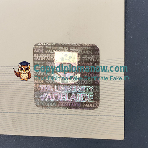 University of Adelaide Transcript Hologram Security