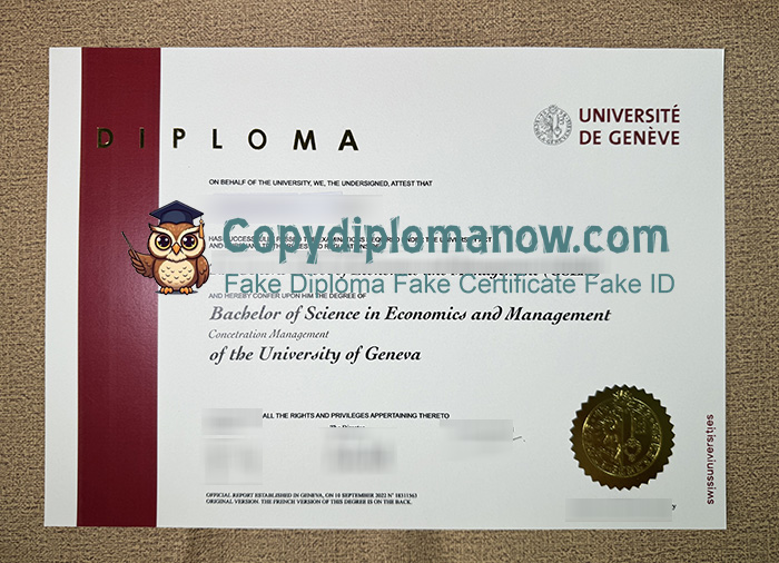 University of Geneva Diploma