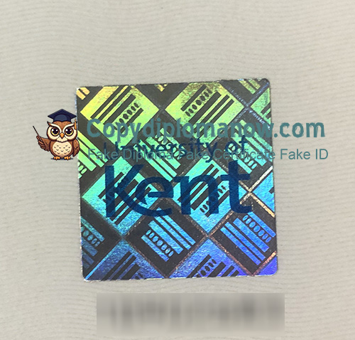 University of Kent Degree Hologram Security