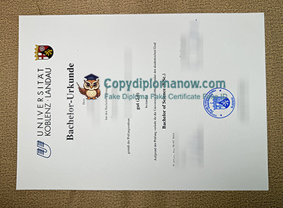 Universität Koblenz-Landau Urkunde