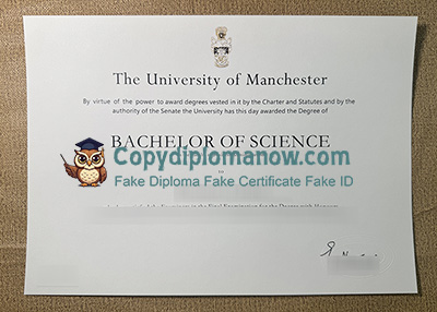 Fake University of Manchester Degree