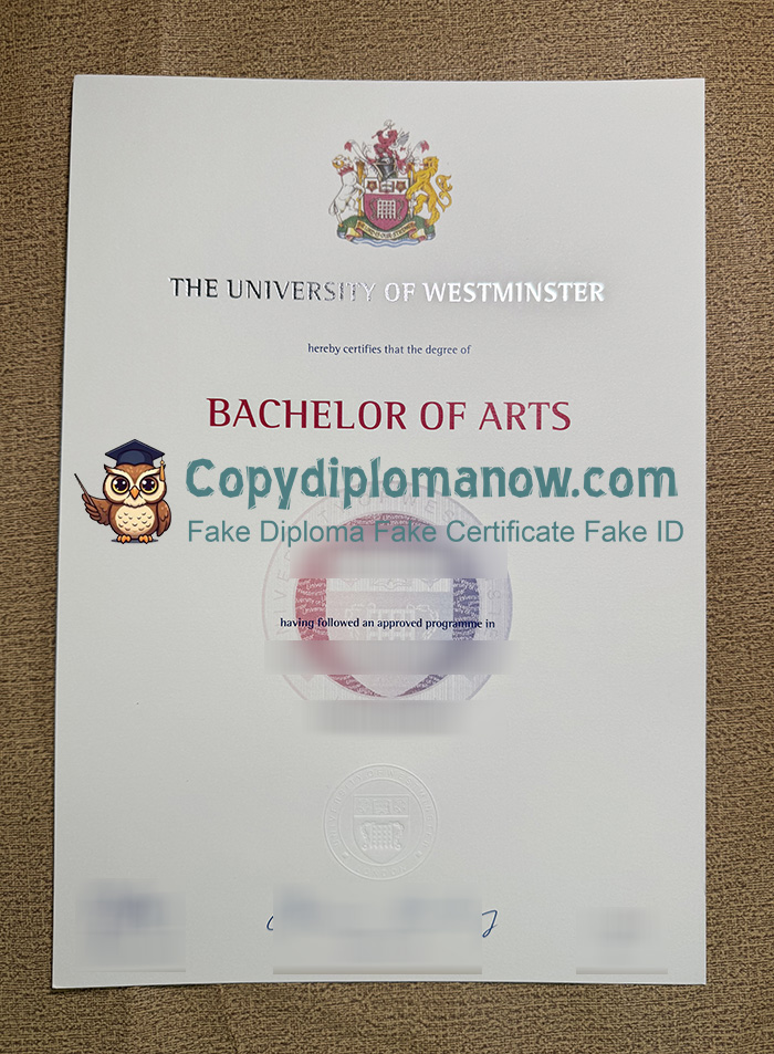 University of Westminster Degree
