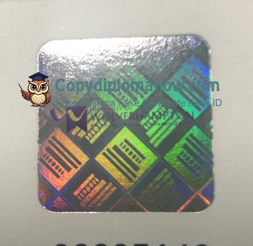 University of Wolverhampton Diploma Hologram Security
