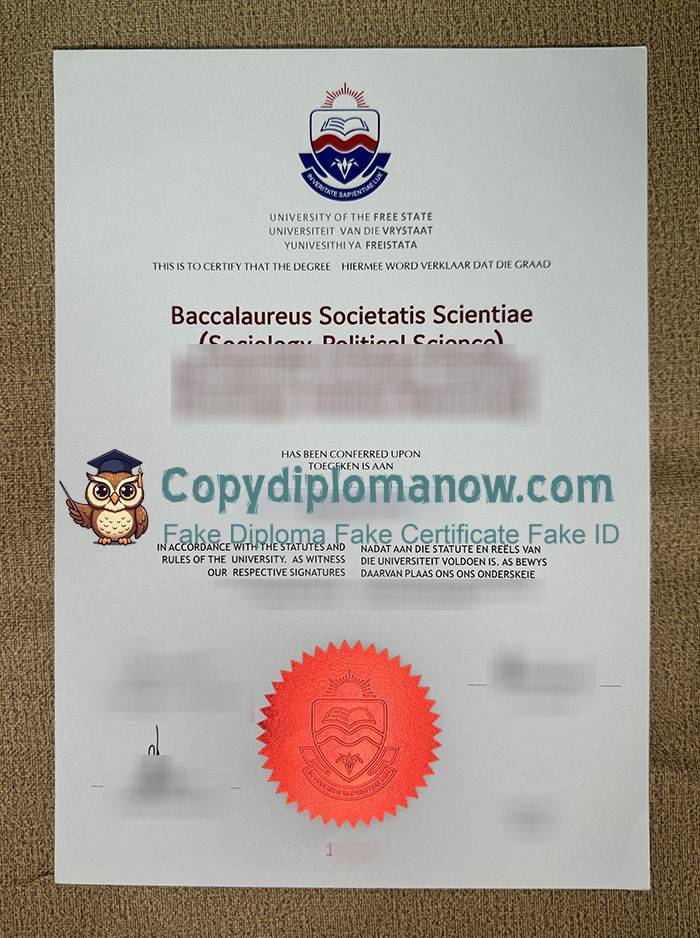 University of the Free State Diploma