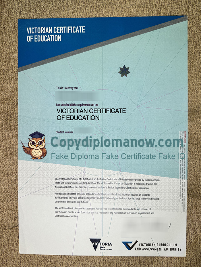 Victorian Certificate of Education, VCE Certificate