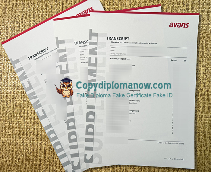 Avans Hogeschool Transcript