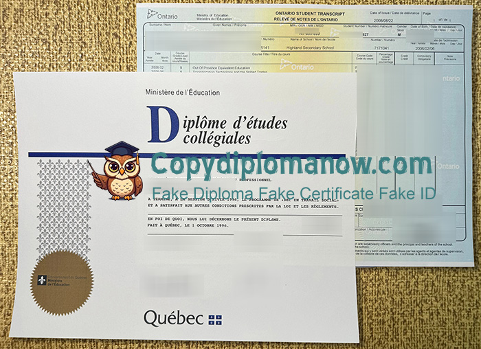Québec Diplôme d'études collégiales