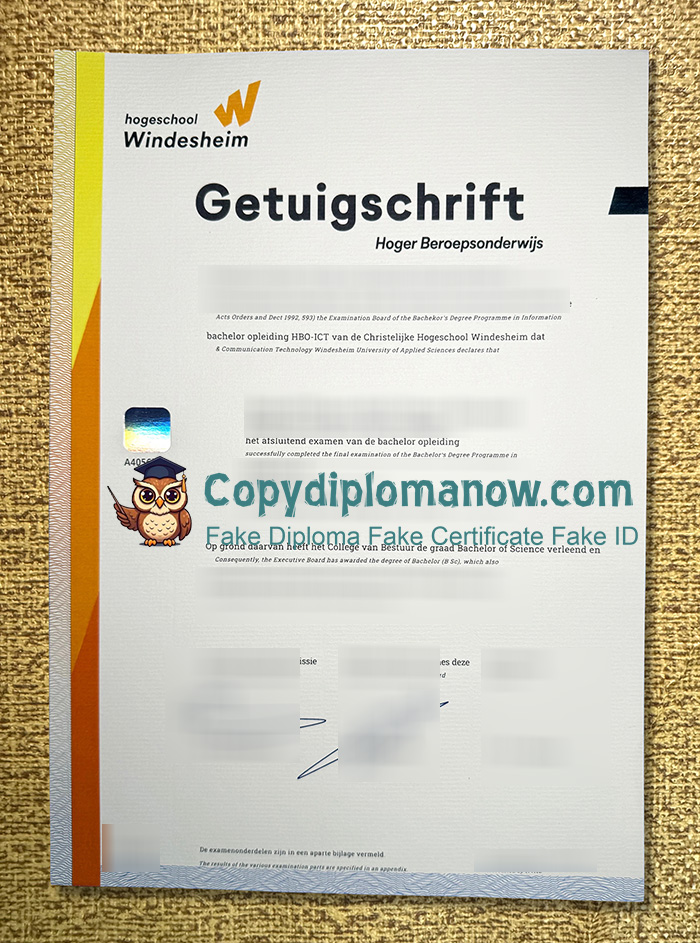 Hogeschool Windesheim Getuigschrift