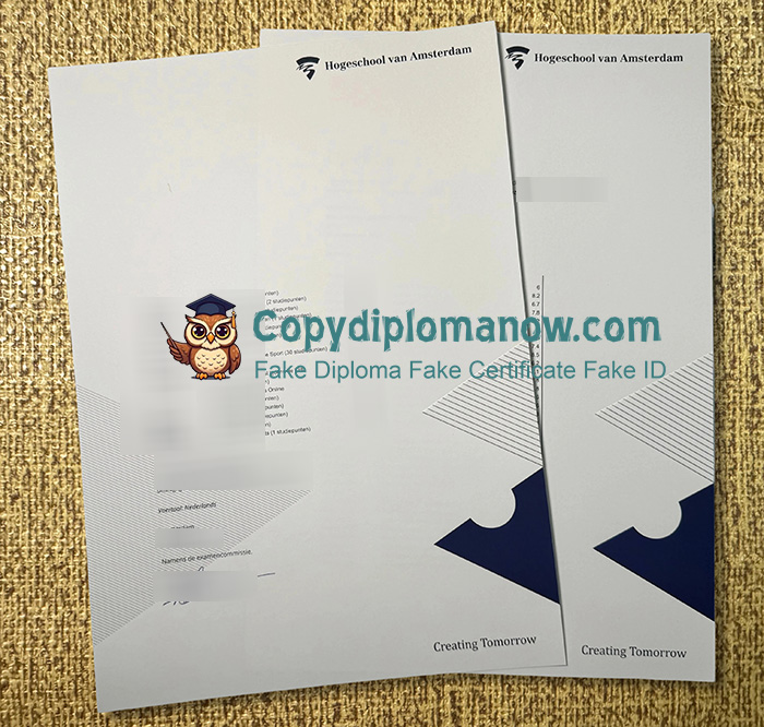 Hogeschool van Amsterdam Cijferlijst