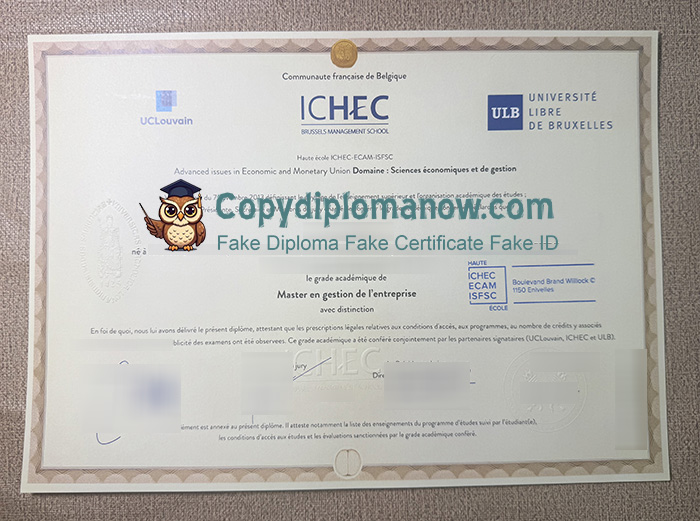ICHEC Brussels Management School Diploma
