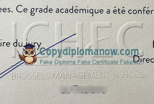 ICHEC Brussels Management School Diploma seal