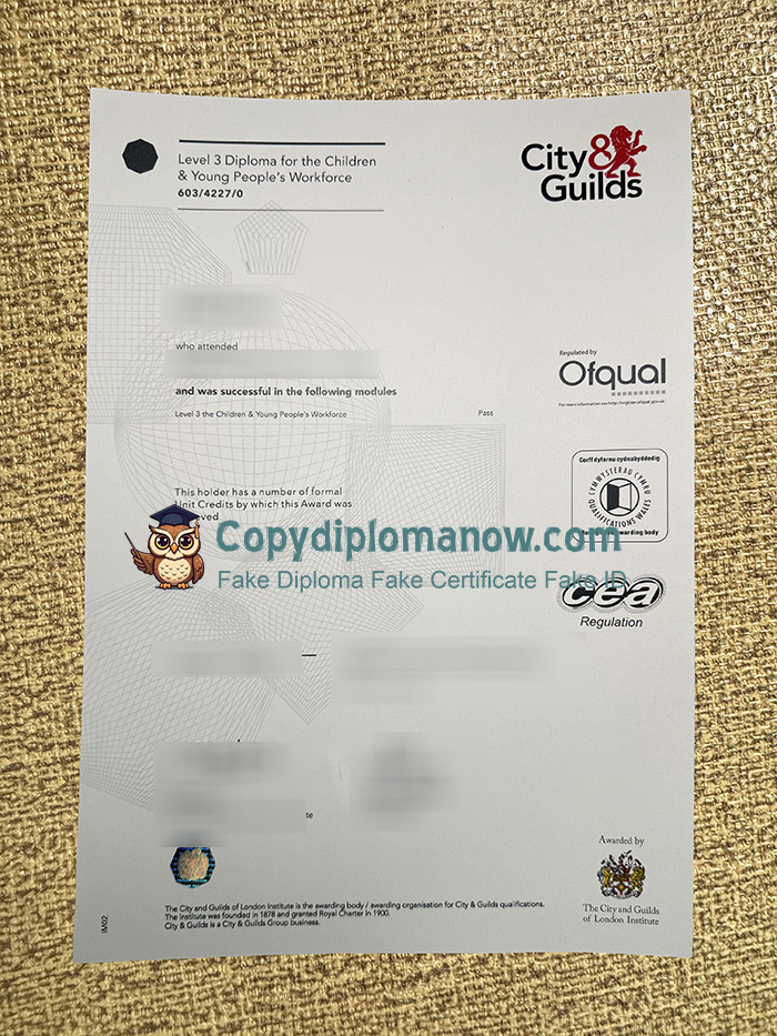 City & Guilds Children & Young People's Workforce Diploma