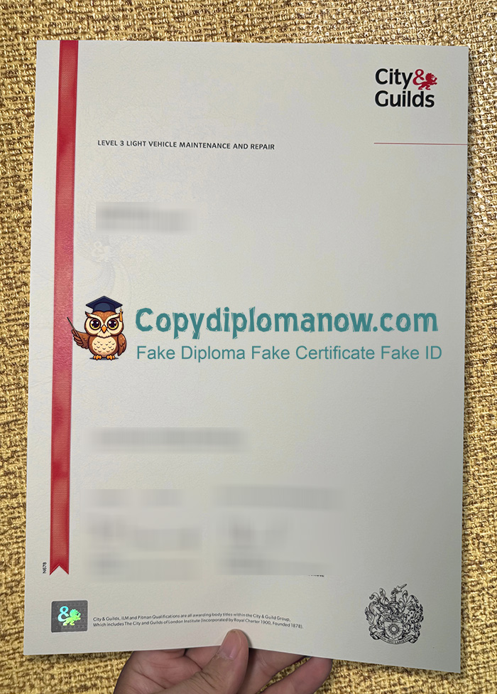 City & Guilds Light vehicle maintenance and repair Diploma