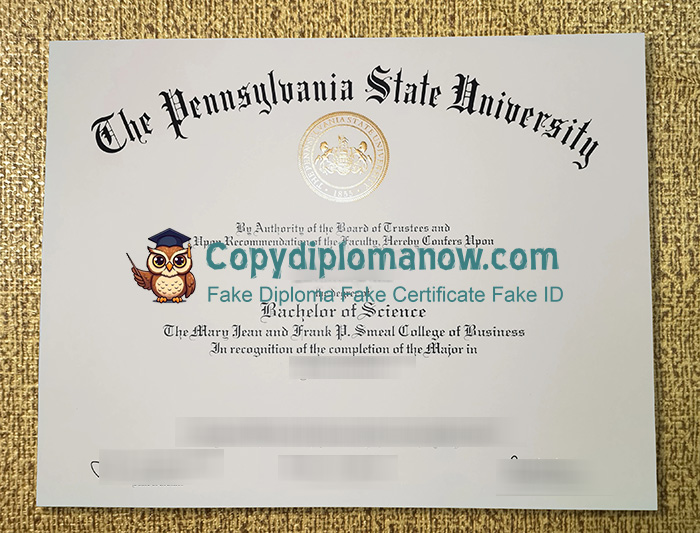 Pennsylvania State University Diploma
