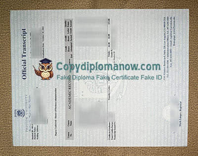 Preston University Transcript