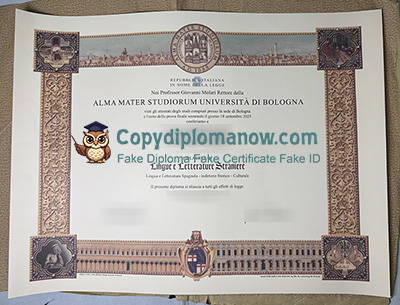 University of Bologna Diploma