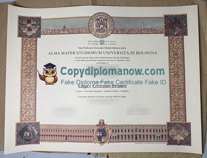 University of Bologna Diploma