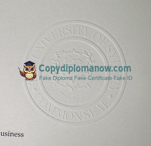 University of Sydney Diploma seal