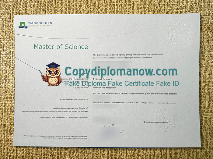 Wageningen University & Research Diploma