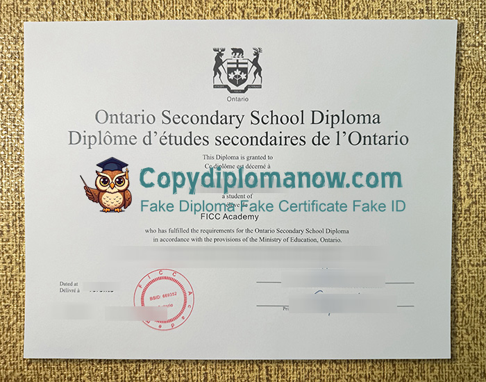 Ontario Secondary School Diploma, OSSD Diploma