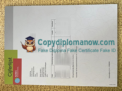 Aeres Hogeschool Cijferlijst