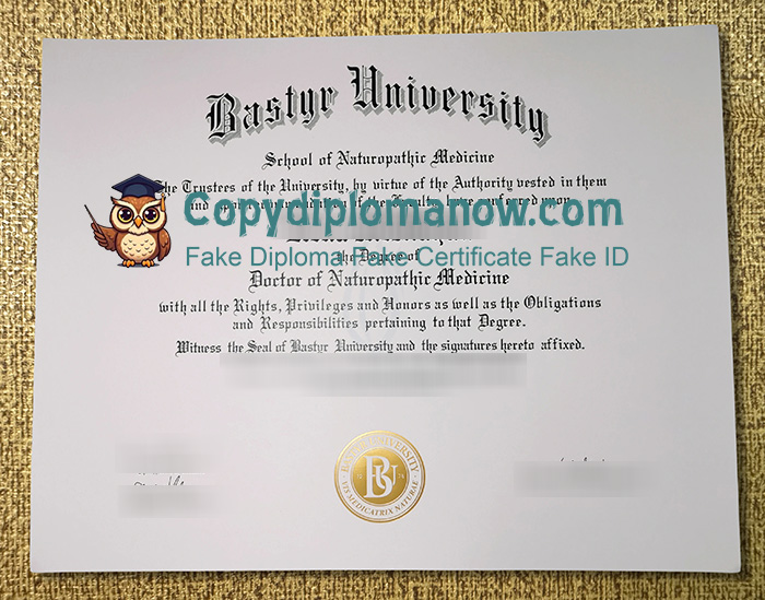 Bastyr University Diplom