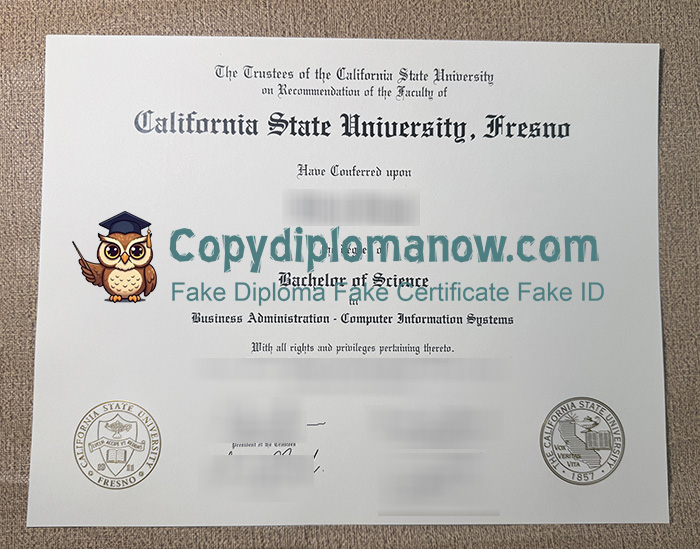 California State University, Fresno Diploma
