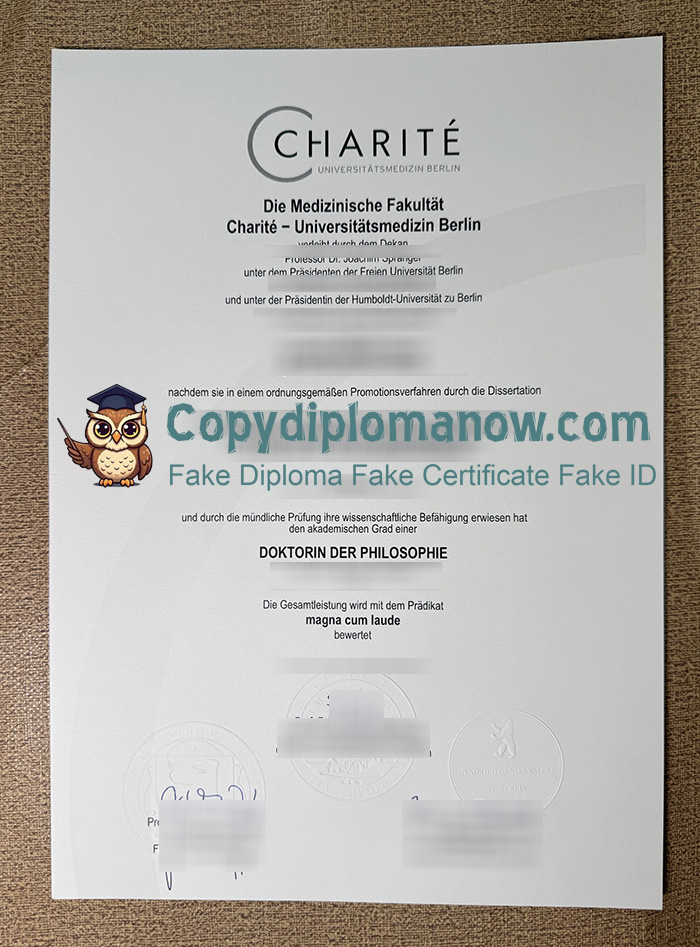 Charité – Universitätsmedizin Berlin Diploma