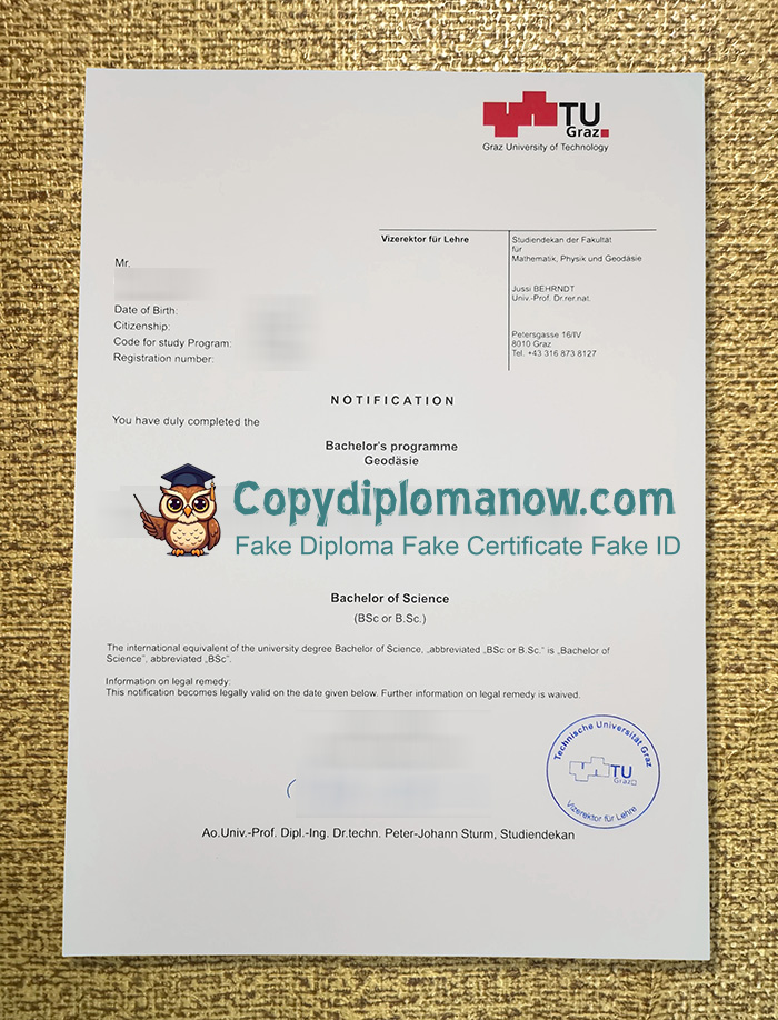 Graz University of Technology Diploma