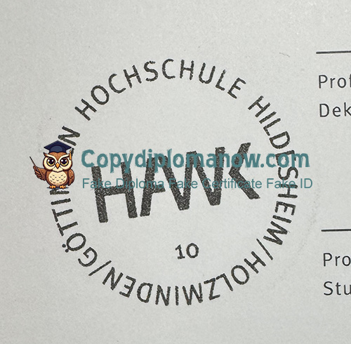 HAWK Hochschule Urkunde seal
