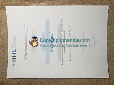 HHL Leipzig Graduate School of Management Urkunde