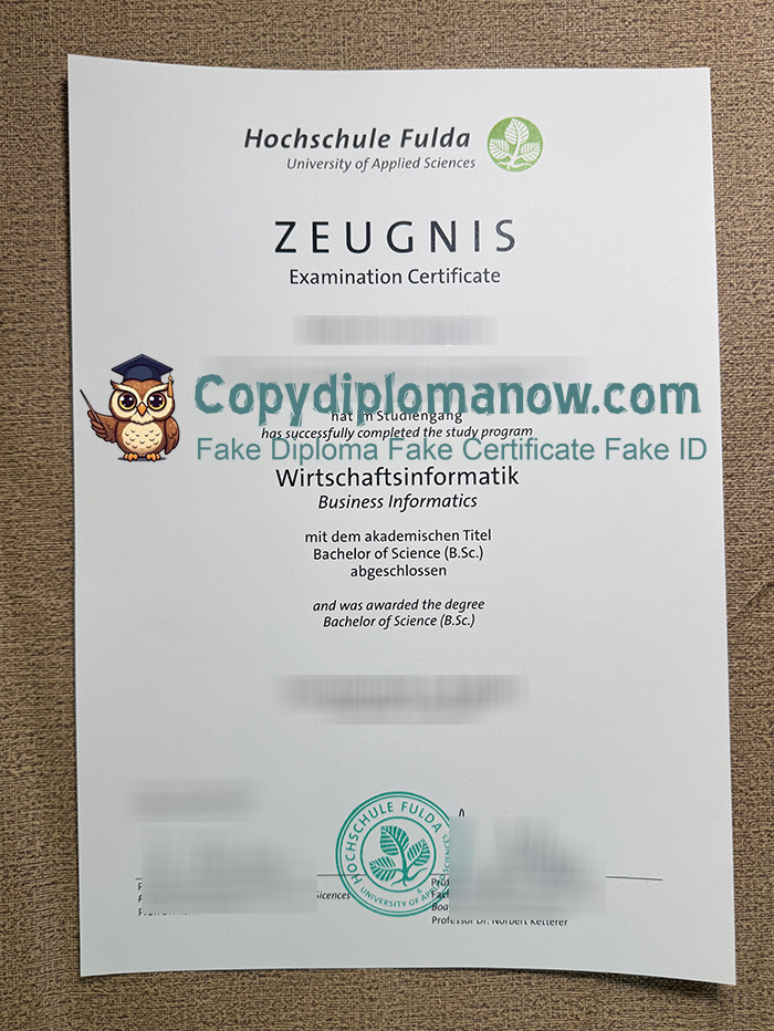 Hochschule Fulda Zeugnis