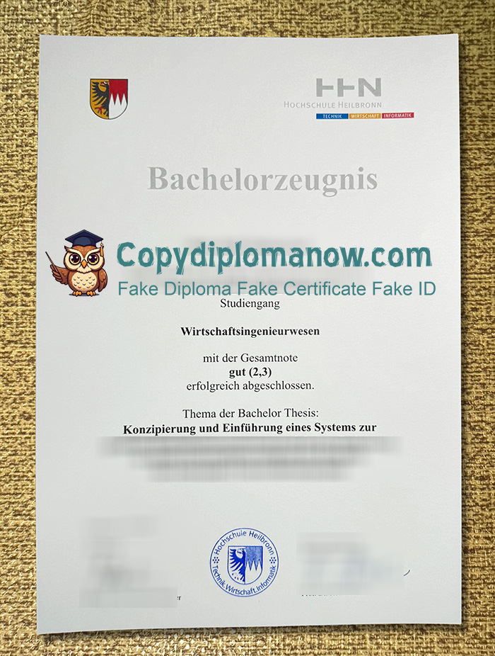 Hochschule Heilbronn Zeugnis