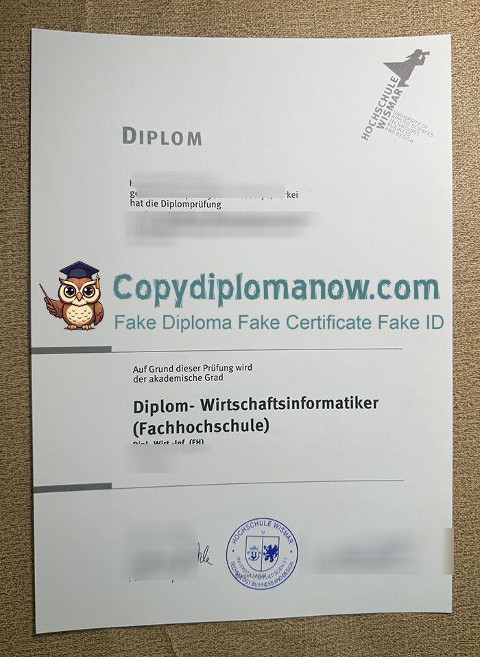 Hochschule Wismar Urkunde