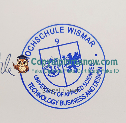 Hochschule Wismar Urkunde seal