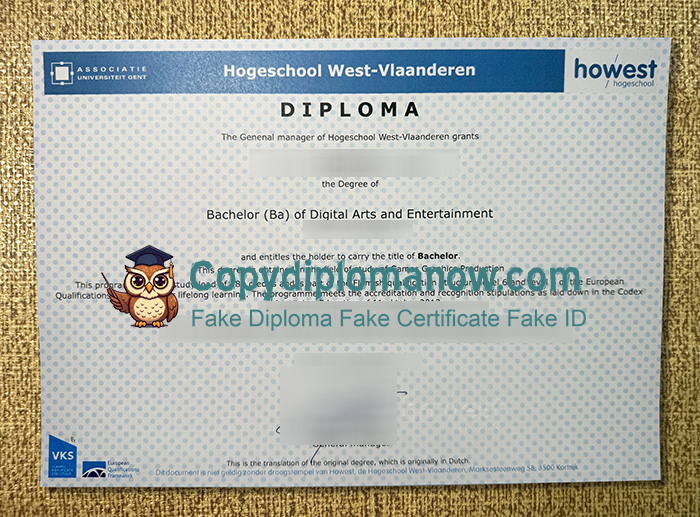 Hogeschool West-Vlaanderen Diploma