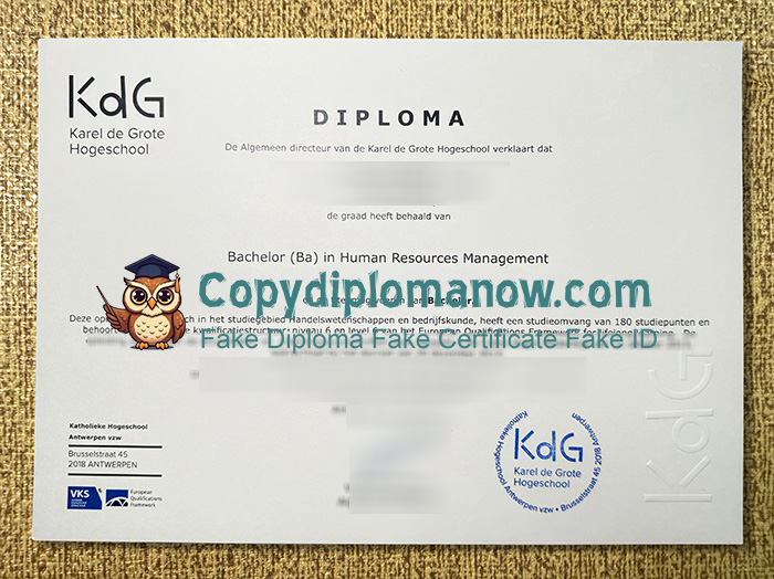 Karel de Grote Hogeschool Diploma