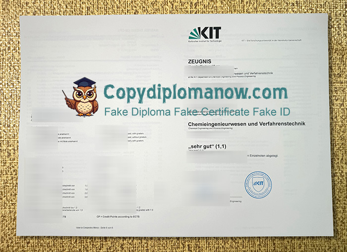 Karlsruhe Institute of Technology Zeugnis, KIT Zeugnis