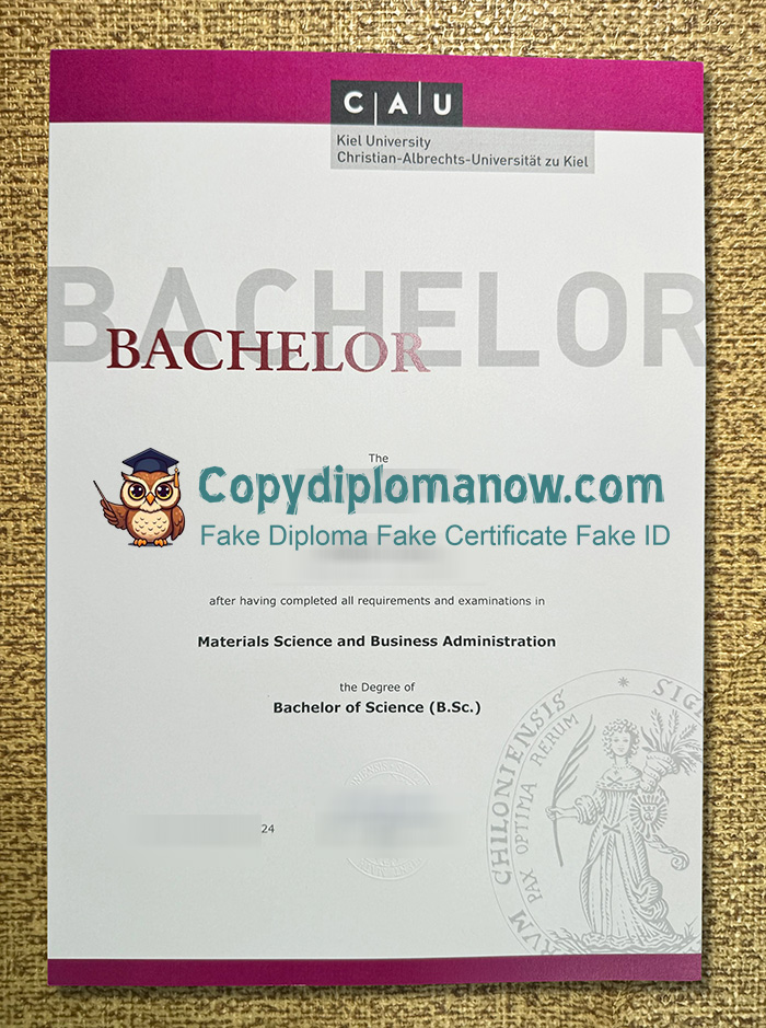 Kiel University Urkunde