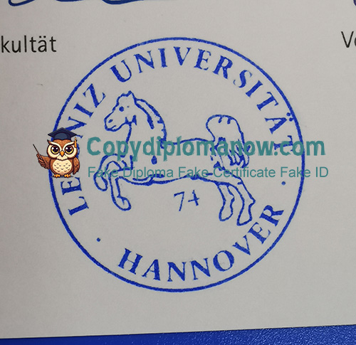 Leibniz Universität Hannover Urkunde seal
