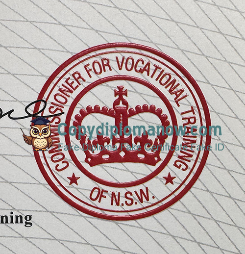 NSW Engineering Mechanical Proficiency Certificate seal