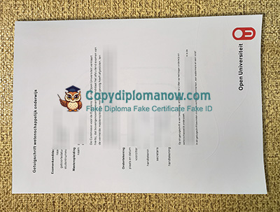 Open Universiteit Nederland Getuigschrift