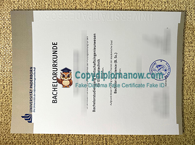 Universität Paderborn Urkunde