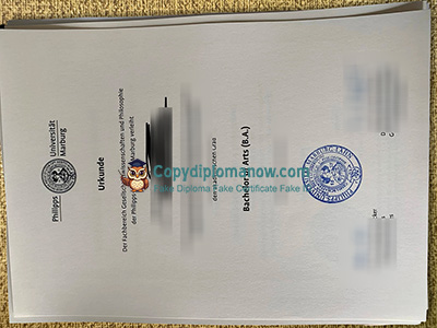 Philipps-Universität Marburg Urkunde