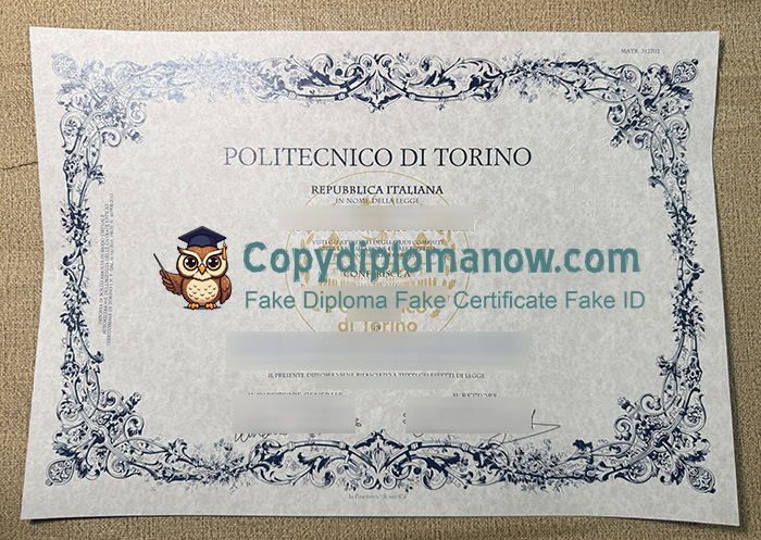 Polytechnic University of Turin Diploma